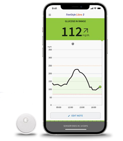 Freestyle Libre 3 System Continuous Glucose Monitor